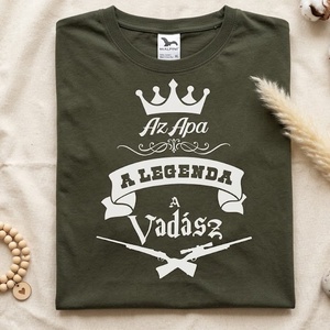 Apa,legenda,vadász póló - Meska.hu