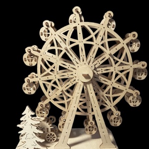 Fa óriáskerék  - művészet - makett, modell - Meska.hu