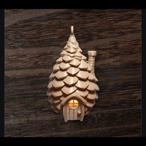 Világitó toboz asztaldísz, Művészet, Makett, modell, Újrahasznosított alapanyagból készült termékek, MESKA