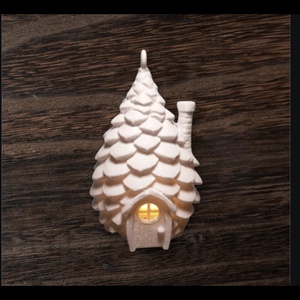 Világitó toboz asztaldísz - művészet - makett, modell - Meska.hu