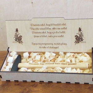 Esküvői szülőköszöntő ajándék (kalapács), Esküvő, Emlék & Ajándék, Szülőköszöntő ajándék, Famegmunkálás, Gravírozás, pirográfia, MESKA