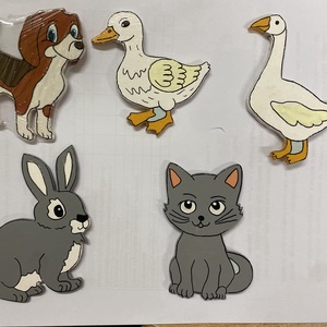 Háziállatok - hűtőmágnes csomag - Meska.hu