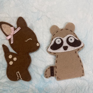 Erdei állatok ujjbáb csomag - játék & sport - bábok - ujjbáb - Meska.hu