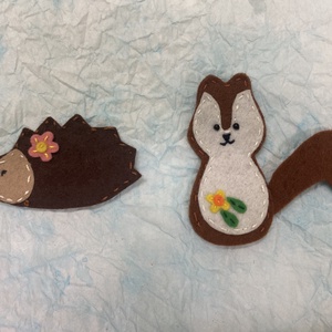 Erdei állatok ujjbáb csomag - játék & sport - bábok - ujjbáb - Meska.hu