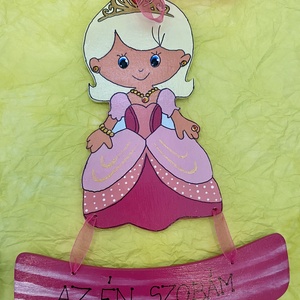 Hercegnő, királylány gyerekszoba dísz, tábla - otthon & életmód - dekoráció - ajtó- és ablak dekoráció - ablakdísz - Meska.hu