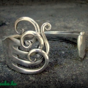 alpakka villa karkötő hullám, Ékszer, Karperec, Karkötő, Ötvös, Ékszerkészítés, MESKA