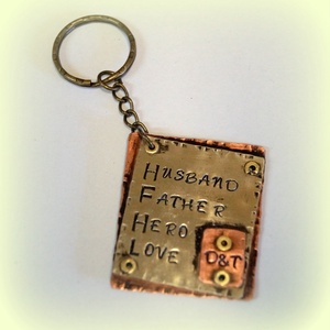  Kétoldalas kulcstartó férfiaknak , Táska & Tok, Kulcstartó, Kulcstartó & Táskadísz, Ötvös, Ékszerkészítés, MESKA