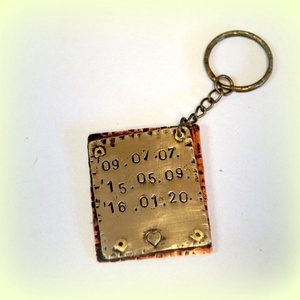  Kétoldalas kulcstartó férfiaknak  - táska & tok - kulcstartó & táskadísz - kulcstartó - Meska.hu