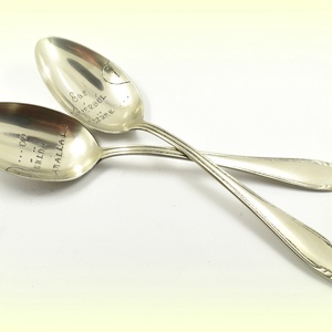 Házassági évfordulós kanál pár - esküvő - emlék & ajándék - nászajándék - Meska.hu