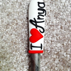 I love Anya kiskanál, Otthon & Életmód, Konyhafelszerelés, tálalás, Tálalás, Kanál & Villa, Gyurma, MESKA