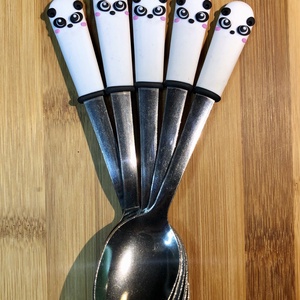 Panda kiskanál - otthon & életmód - konyhafelszerelés, tálalás - tálalás - kanál & villa - Meska.hu