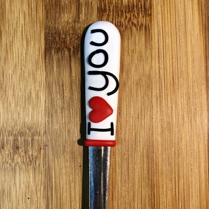 I love you kiskanál, Otthon & Életmód, Konyhafelszerelés, tálalás, Tálalás, Kanál & Villa, Gyurma, MESKA
