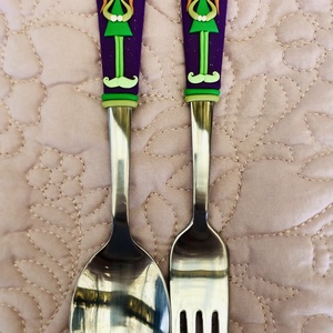 Manólányka gyerek szett - otthon & életmód - konyhafelszerelés, tálalás - tálalás - kanál & villa - Meska.hu