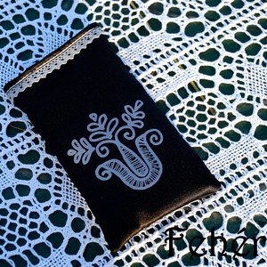 Selyemszatén mobiltok fekete -  - Meska.hu