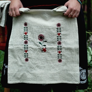 Fehérnép csángó cekkere - táska & tok - bevásárlás & shopper táska - shopper, textiltáska, szatyor - Meska.hu