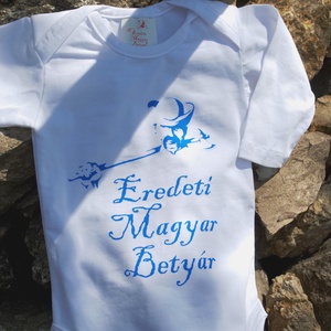 Eredeti Magyar Betyár bodri HU, Ruha & Divat, Babaruha & Gyerekruha, Body, Festett tárgyak, Varrás, MESKA