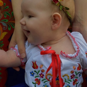 Matyó Leányka szalagos blúz fehér RU - ruha & divat - babaruha & gyerekruha - ing, blúz - Meska.hu