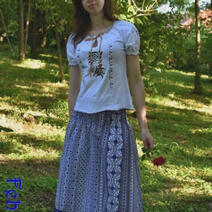 Hargita szoknya - kék -  - Meska.hu