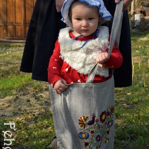 Fehérnép rábaközi cekkere (szürke) - táska & tok - bevásárlás & shopper táska - shopper, textiltáska, szatyor - Meska.hu
