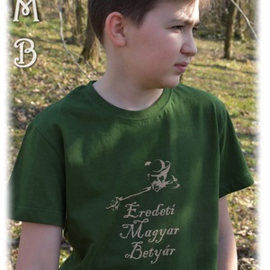 Eredeti Magyar Betyár zöld RU (ÚJ!) - ruha & divat - babaruha & gyerekruha - póló - Meska.hu
