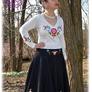 Kun Fehérnép HU fehér - ruha & divat - női ruha - póló, felső - Meska.hu