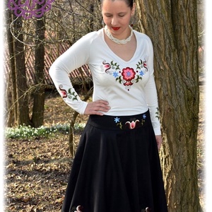 Kun Fehérnép HU fehér - ruha & divat - női ruha - póló, felső - Meska.hu