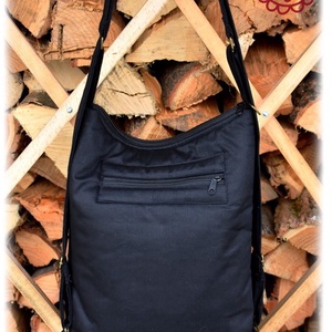 Cifra hátitarisznya � Matyó (fekete) - táska & tok - hátizsák - hátizsák - Meska.hu