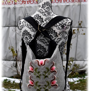 Cifra hátitarisznya � KUN (fekete-szürke) - táska & tok - hátizsák - hátizsák - Meska.hu