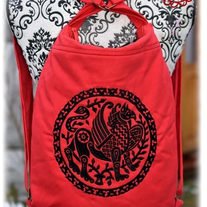 Cifra hátitarisznya � Griff (piros) - Meska.hu