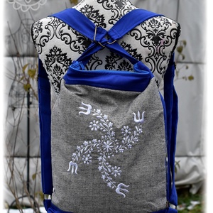 Cifra hátitarisznya � Zalai Ragyogó Forgórózsa (kék-szürke) - Meska.hu