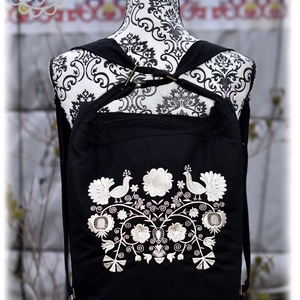 Cifra hátitarisznya � Rábaközi (fekete) - táska & tok - hátizsák - hátizsák - Meska.hu