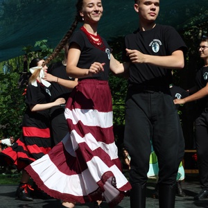 Vidéki szoknya � bordó csíkos - ruha & divat - női ruha - szoknya - Meska.hu