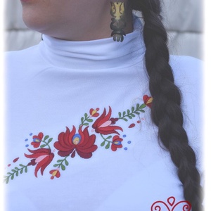 Garbó � Matyó (fehér) - ruha & divat - női ruha - pulóver - Meska.hu