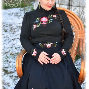 Garbó � KUN (fekete) - ruha & divat - női ruha - pulóver - Meska.hu