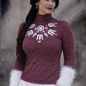 Prémes garbó - ruha & divat - női ruha - pulóver - Meska.hu