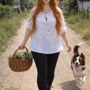 Zalai Ragyogó: Fehérnép zalai fehérhímzéses gézblúza � fehér RU - ruha & divat - női ruha - blúz - Meska.hu