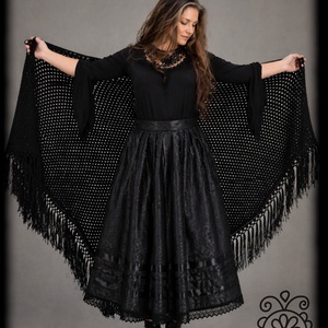 Kánya szoknya � fekete brokát - Meska.hu