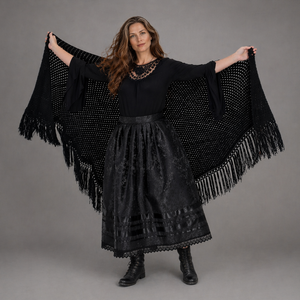 Kánya szoknya � fekete brokát - ruha & divat - női ruha - szoknya - Meska.hu