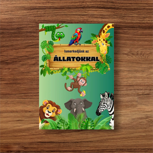 Ismerkedjünk az állatokkal fejlesztő füzet, Játék & Sport, Készségfejlesztő és Logikai játék, Oktató játékok, Fotó, grafika, rajz, illusztráció, MESKA