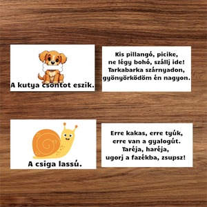 Beszédfejlesztő kártyák - Meska.hu