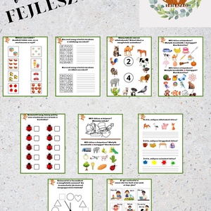 1. osztályos foglalkoztató füzet - játék & sport - készségfejlesztő és logikai játék - oktató játékok - Meska.hu