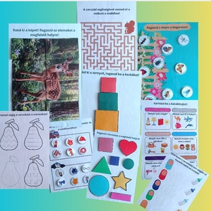 Maki foglalkoztató füzet  - művészet - grafika & illusztráció - digitális - Meska.hu