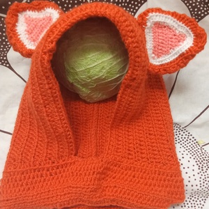 Róka sapka - ruha & divat - sál, sapka, kendő - sapka - Meska.hu