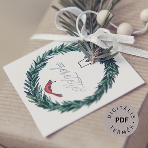 Madaras ajándékkísérő szett (12 db) - művészet - grafika & illusztráció - digitális - Meska.hu
