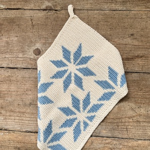 Csillagos horgolt kéztörlő - otthon & életmód - fürdőszoba - törölköző - Meska.hu