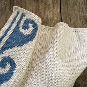 Hullámos horgolt kéztörlő - otthon & életmód - fürdőszoba - törölköző - Meska.hu