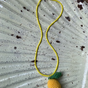 Citromos nyaklánc - ékszer - fülbevaló - lógó fülbevaló - Meska.hu