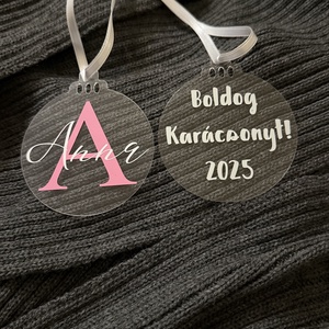 Névre szóló karácsonyfadísz, Karácsony, Karácsonyi lakásdekoráció, Karácsonyfadíszek, Fotó, grafika, rajz, illusztráció, Mindenmás, MESKA