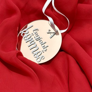 Tükörhatású plexi karácsonyfadísz - karácsony - karácsonyi lakásdekoráció - karácsonyfadíszek - Meska.hu