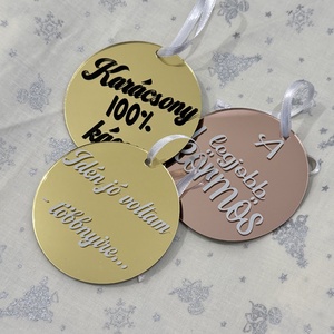 Tükörhatású plexi karácsonyfadísz - karácsony - karácsonyi lakásdekoráció - karácsonyfadíszek - Meska.hu